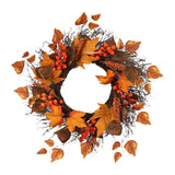 Maxbell Fall Wreath Front Door Decorative Autumn Harvest Wreath for Farmhouse Decor