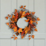Maxbell Fall Wreath Front Door Decorative Autumn Harvest Wreath for Farmhouse Decor