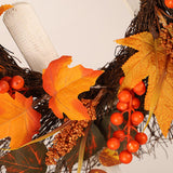 Maxbell Fall Wreath Front Door Decorative Autumn Harvest Wreath for Farmhouse Decor
