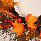 Maxbell Fall Wreath Front Door Decorative Autumn Harvest Wreath for Farmhouse Decor
