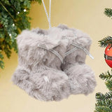 Maxbell Boots Pendant Tree Hanging Photo Props Decoration for Holiday Handbag Car Grey