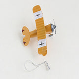 Maxbell Retro Style Biplane Metal Model Ornament Desktop Photo Props Home Airplane