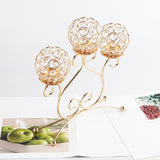 Maxbell Metal Tealight Candelabra Modern Accessories Luxury for Countertop Banquet