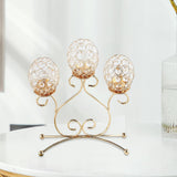 Maxbell Metal Tealight Candelabra Modern Accessories Luxury for Countertop Banquet
