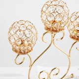 Maxbell Metal Tealight Candelabra Modern Accessories Luxury for Countertop Banquet