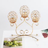Maxbell Metal Tealight Candelabra Modern Accessories Luxury for Countertop Banquet