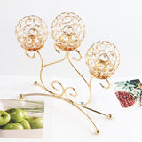 Maxbell Metal Tealight Candelabra Modern Accessories Luxury for Countertop Banquet