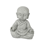 Maxbell Mini Monk Figurine Buddha Statue Sitting Creative Kungfu for Car Teahouse` Not Move
