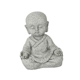 Maxbell Mini Monk Figurine Buddha Statue Sitting Creative Kungfu for Car Teahouse` Not Move