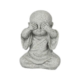 Maxbell Mini Monk Figurine Buddha Statue Sitting Creative Kungfu for Car Teahouse` Not Watch