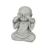 Maxbell Mini Monk Figurine Buddha Statue Sitting Creative Kungfu for Car Teahouse` Not Watch