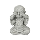 Maxbell Mini Monk Figurine Buddha Statue Sitting Creative Kungfu for Car Teahouse` Not Watch