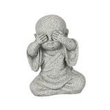 Maxbell Mini Monk Figurine Buddha Statue Sitting Creative Kungfu for Car Teahouse` Not Watch