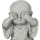 Maxbell Mini Monk Figurine Buddha Statue Sitting Creative Kungfu for Car Teahouse` Not Watch