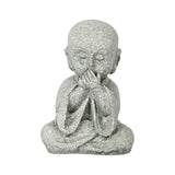 Maxbell Mini Monk Figurine Buddha Statue Sitting Creative Kungfu for Car Teahouse` Not Speak
