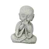 Maxbell Mini Monk Figurine Buddha Statue Sitting Creative Kungfu for Car Teahouse` Not Speak