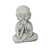 Maxbell Mini Monk Figurine Buddha Statue Sitting Creative Kungfu for Car Teahouse` Not Speak