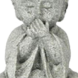 Maxbell Mini Monk Figurine Buddha Statue Sitting Creative Kungfu for Car Teahouse` Not Speak