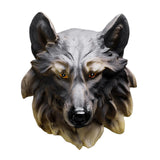 Maxbell Animal Wolf Head Wall Art Decorations Bust Wall Statue Fine Workmanship Brown