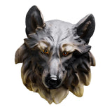 Maxbell Animal Wolf Head Wall Art Decorations Bust Wall Statue Fine Workmanship Brown