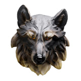 Maxbell Animal Wolf Head Wall Art Decorations Bust Wall Statue Fine Workmanship Brown