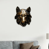 Maxbell Animal Wolf Head Wall Art Decorations Bust Wall Statue Fine Workmanship Bronze
