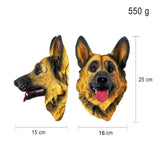 Maxbell Animal Sculpture Artwork Dog Statue Wall Hanging Home Decoration Collectible