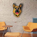 Maxbell Animal Sculpture Artwork Dog Statue Wall Hanging Home Decoration Collectible