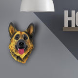 Maxbell Animal Sculpture Artwork Dog Statue Wall Hanging Home Decoration Collectible