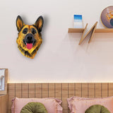 Maxbell Animal Sculpture Artwork Dog Statue Wall Hanging Home Decoration Collectible