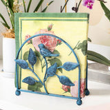 Maxbell Tissue Dispenser Bird Organizer Napkin Holder for Cafe restaurant blue