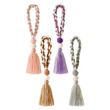 Maxbell Hand Woven Decorative Tassel Bohemian Pendant Fringe for Festival Wall Decor Pink