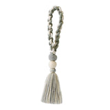 Maxbell Hand Woven Decorative Tassel Bohemian Pendant Fringe for Festival Wall Decor Gray