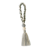 Maxbell Hand Woven Decorative Tassel Bohemian Pendant Fringe for Festival Wall Decor Gray