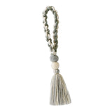 Maxbell Hand Woven Decorative Tassel Bohemian Pendant Fringe for Festival Wall Decor Gray