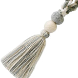 Maxbell Hand Woven Decorative Tassel Bohemian Pendant Fringe for Festival Wall Decor Gray