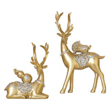 Maxbell Creative Reindeer Statue Craft Tabletop Collection for Birthday Cafe Decor