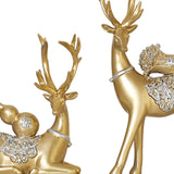 Maxbell Creative Reindeer Statue Craft Tabletop Collection for Birthday Cafe Decor