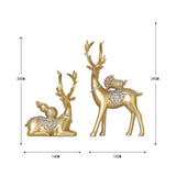 Maxbell Creative Reindeer Statue Craft Tabletop Collection for Birthday Cafe Decor