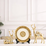 Maxbell Creative Reindeer Statue Craft Tabletop Collection for Birthday Cafe Decor