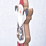 Maxbell LED Wooden Christmas Table Decoration Battery Powered Indoor Decor Santa