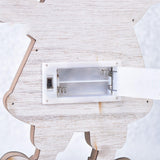 Maxbell LED Wooden Christmas Table Decoration Battery Powered Indoor Decor Snowman