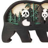 Maxbell Maxbell woodland Silhouette Sculpture Desktop Ornaments for Gifts Christmas Without lamp