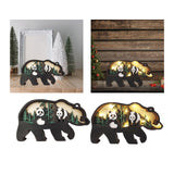 Maxbell Maxbell woodland Silhouette Sculpture Desktop Ornaments for Gifts Christmas Without lamp