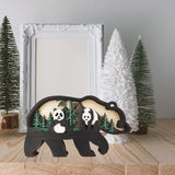 Maxbell Maxbell woodland Silhouette Sculpture Desktop Ornaments for Gifts Christmas Without lamp