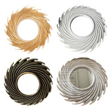 Maxbell Modern Wall Hanging Mirror Round Makeup Mirror for Home Decoration Aureate