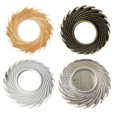 Maxbell Modern Wall Hanging Mirror Round Makeup Mirror for Home Decoration Aureate