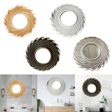 Maxbell Modern Wall Hanging Mirror Round Makeup Mirror for Home Decoration Aureate