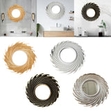 Maxbell Modern Wall Hanging Mirror Round Makeup Mirror for Home Decoration Aureate