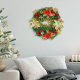 Maxbell Artificial Christmas Wreath Xmas Wreath for Door Hanging Decoration